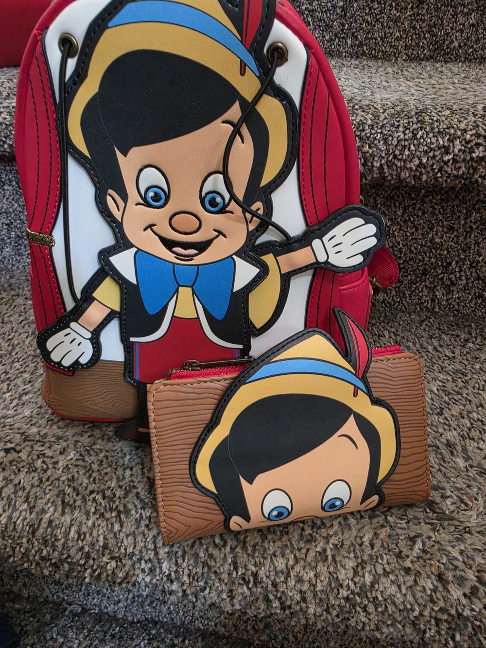 Loungefly Disney Pinocchio Backpack and Wallet Set